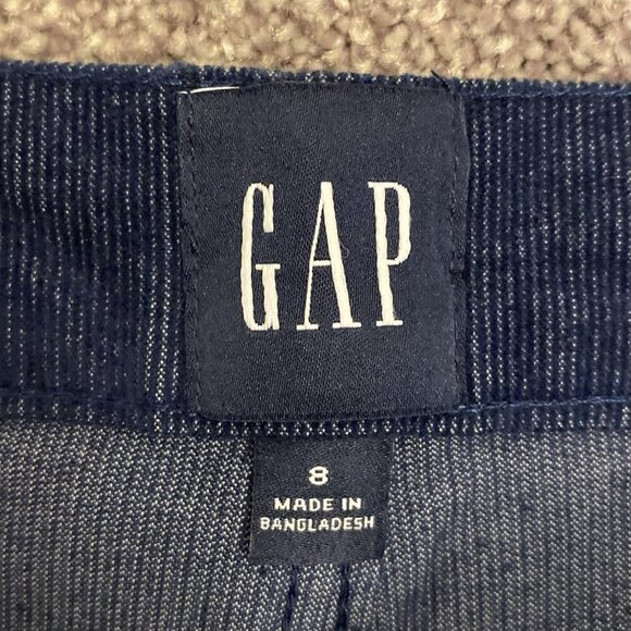 GAP Women's Corduroy Shorts 4 inch Blue Raw Edge Hem Cut Off Size 8 - NWT $49.95 - Picture 12 of 16